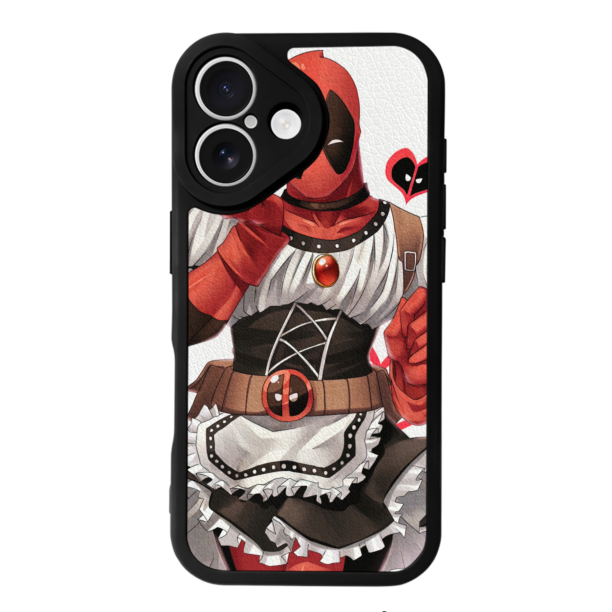 （画像用） Deadpool デッドプール 【iPhone 16シリーズ対応】シリコンスマホケース（レザー調） 材質：シリコン
